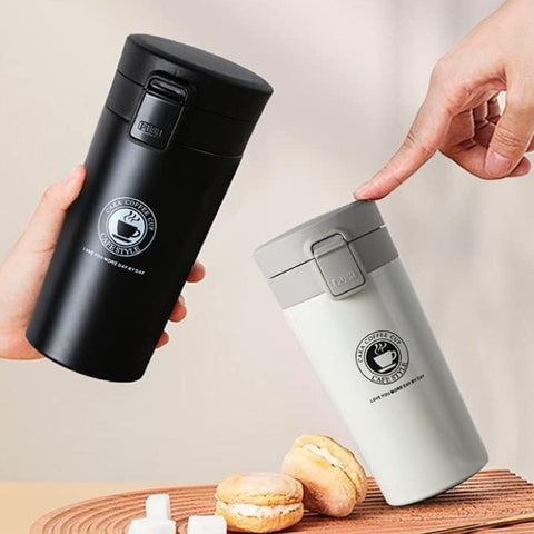 Stainless Steel Tumbler Vacuum Flask Bottle Thermo Tea Stainless Steel Coffee Mug  (380 ml).
