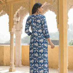 Women'S Floral Round No Dupatta Kurta Sets