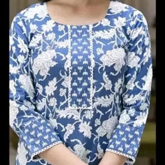 Women'S Floral Round No Dupatta Kurta Sets