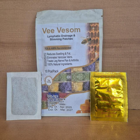 Vee Vesom Lymphatic Daiamage & Sliming Patches (20 Patches)