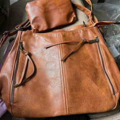 Tote Bags For Women PU Leather Hobo Bags for Women Purse Stylish 2 in 1 Handbags with Shoulder Strap Ladies Office Bag