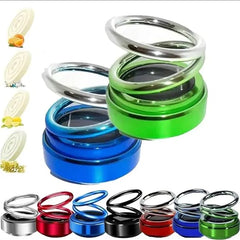 Metallic Double Spring Solar Perfume! Enjoy fresh scent and style with the Solar Rotating Dashboard